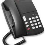 The analog single line telephone provides telphones for common areas. This platform may be the basic single line with no fetaures buttons, as shown, or the version with 16 feature access buttons to access features as speed dialing.